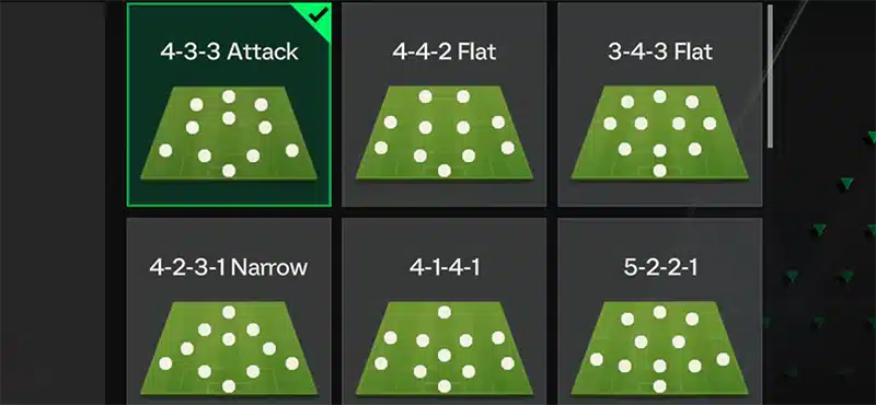 como elegir la mejor formacion para potenciar tu plantilla en fc mobile
